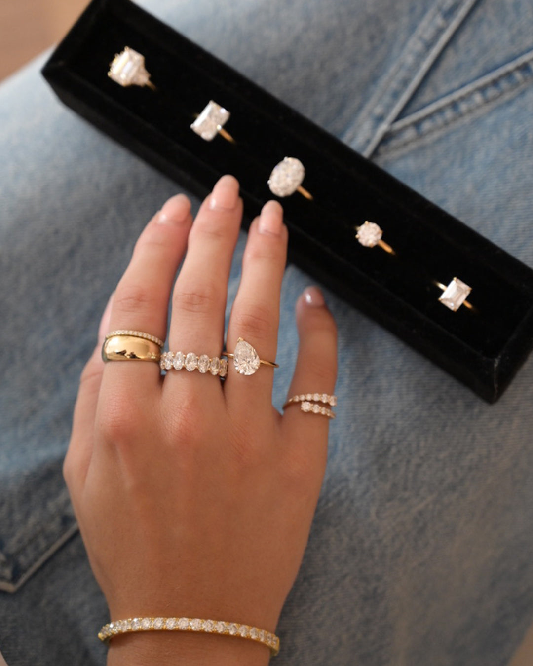 Pear Lab Diamond Engagement Ring