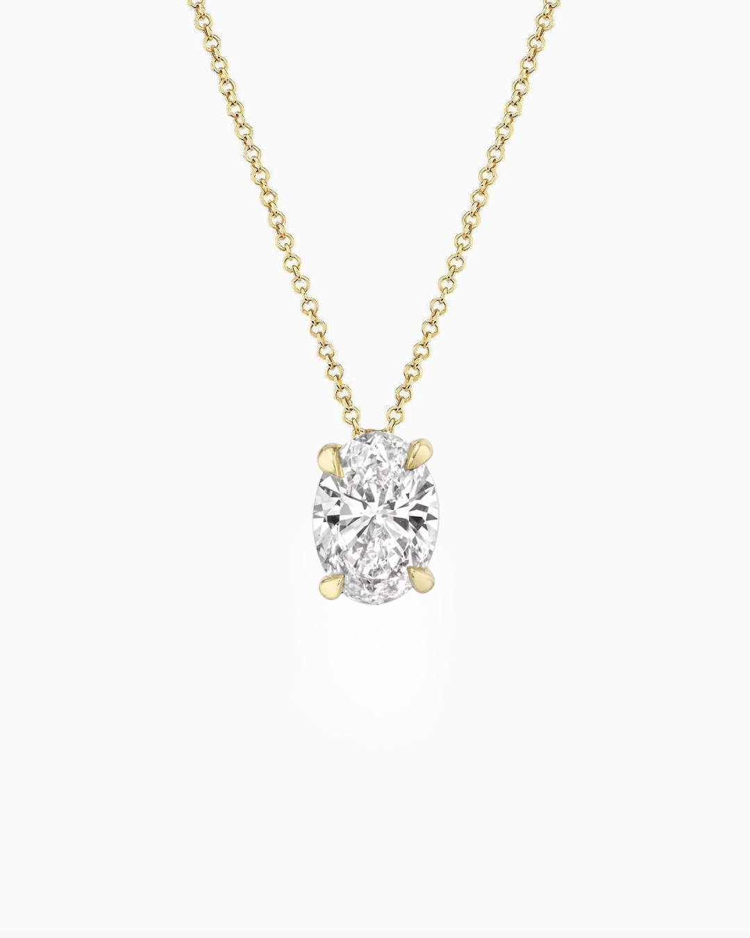 Oval Diamond Necklace