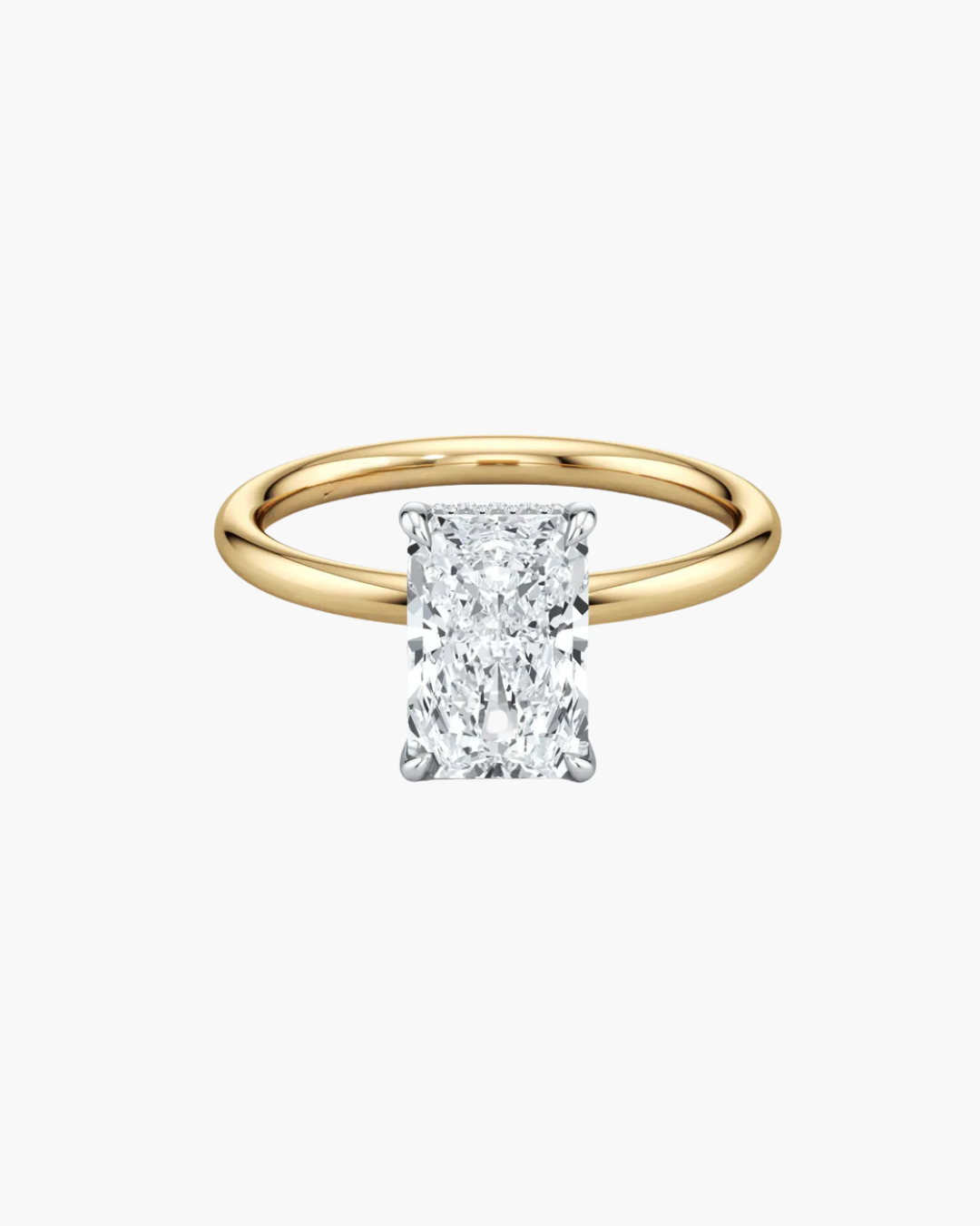 Radiant Lab Diamond Engagement Ring