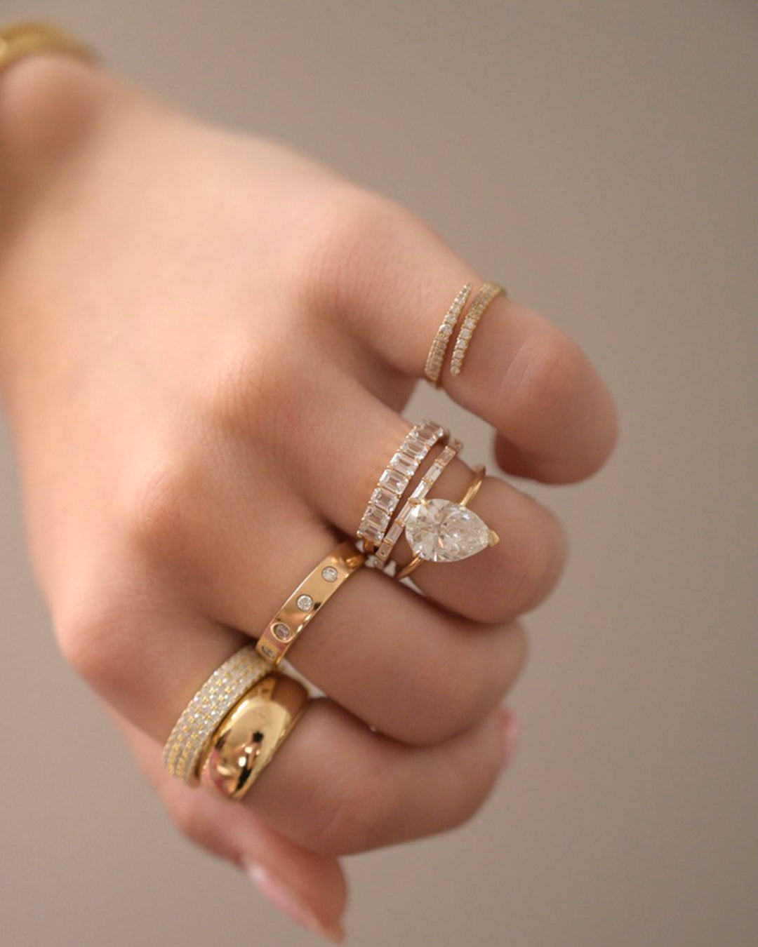 Pear Lab Diamond Engagement Ring