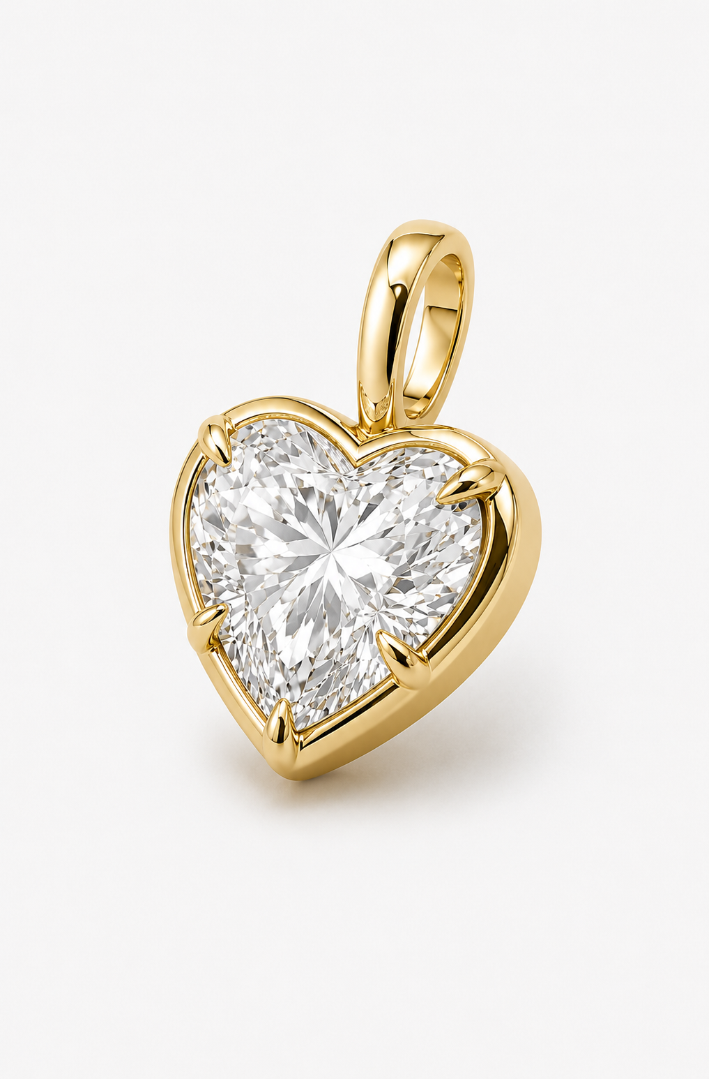 Heart Bezel Pendant Diamond