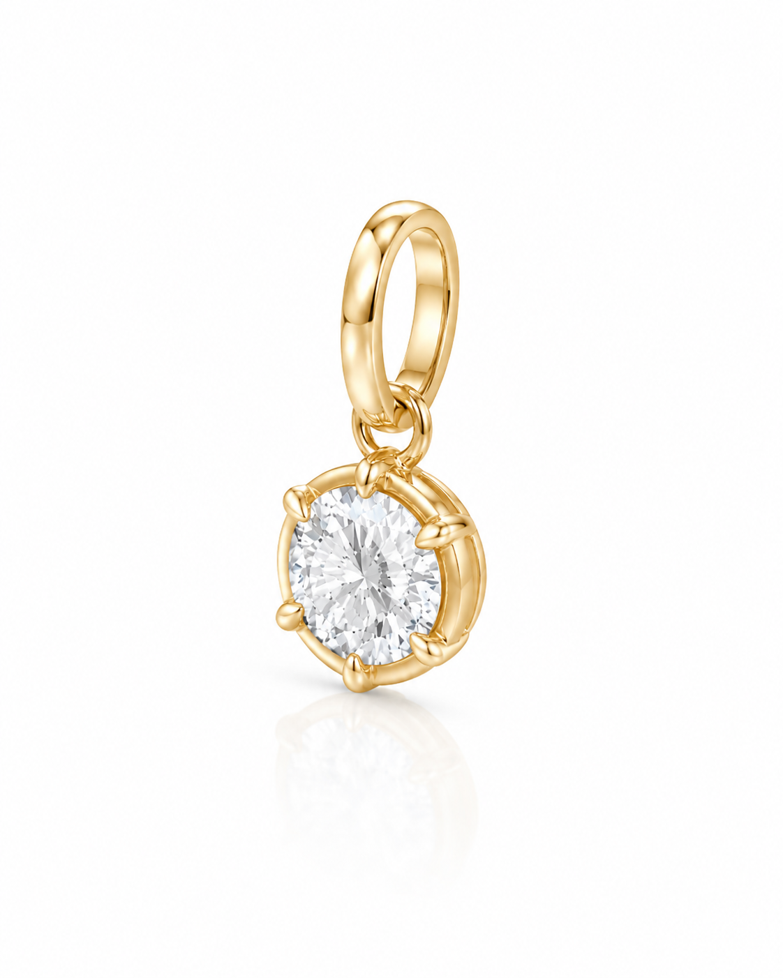 Round Georgian Pendant Diamond