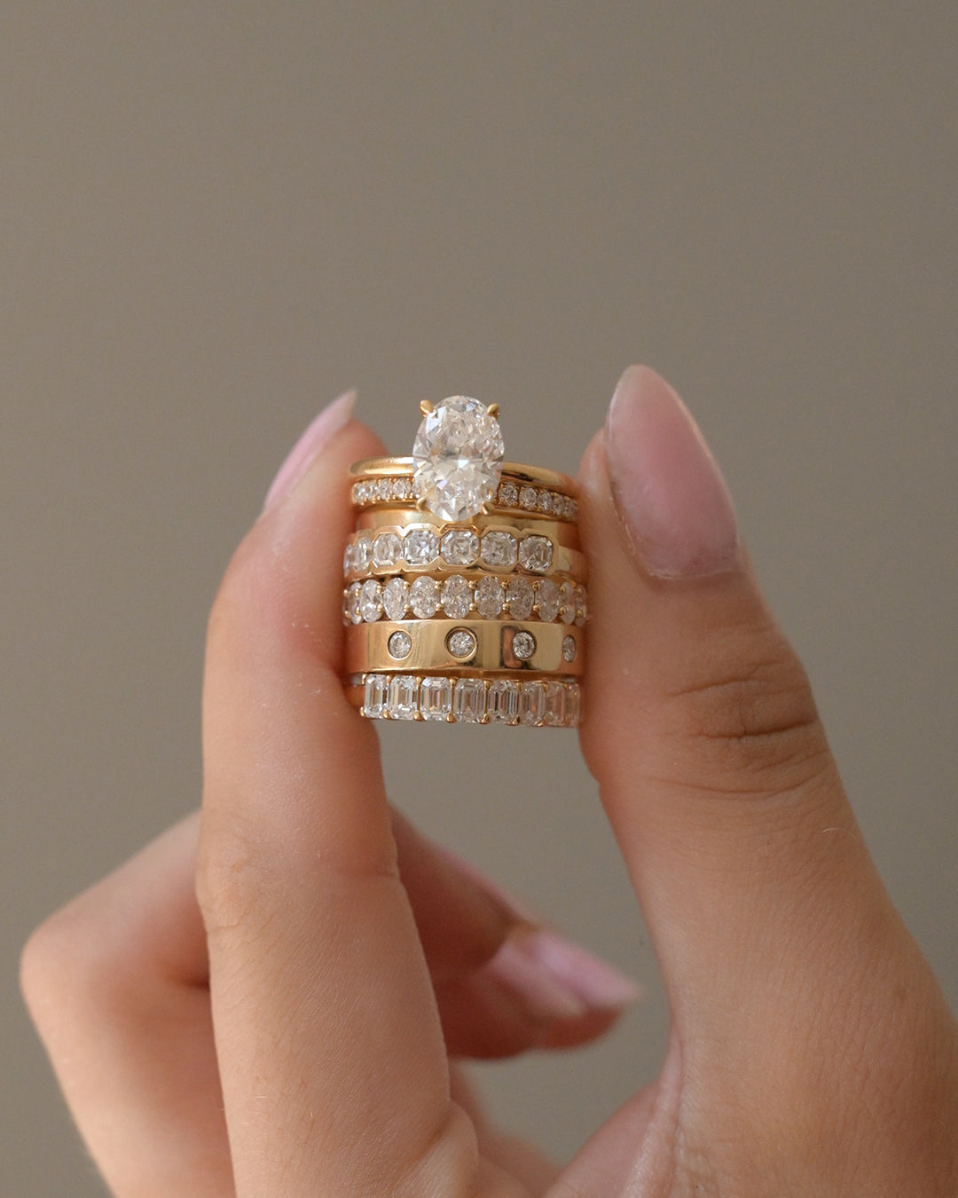 Asscher Bezel Lab Diamond Eternity Band
