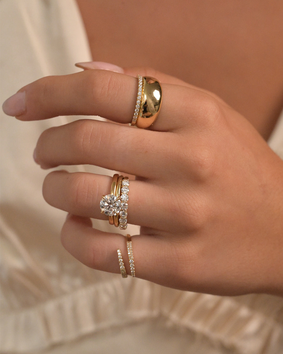 Diamond Wrap Pinky Ring