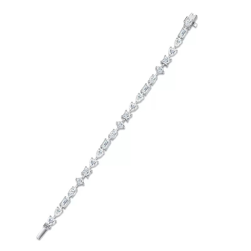 Fancy Shape Tennis Bracelet - Moissanite