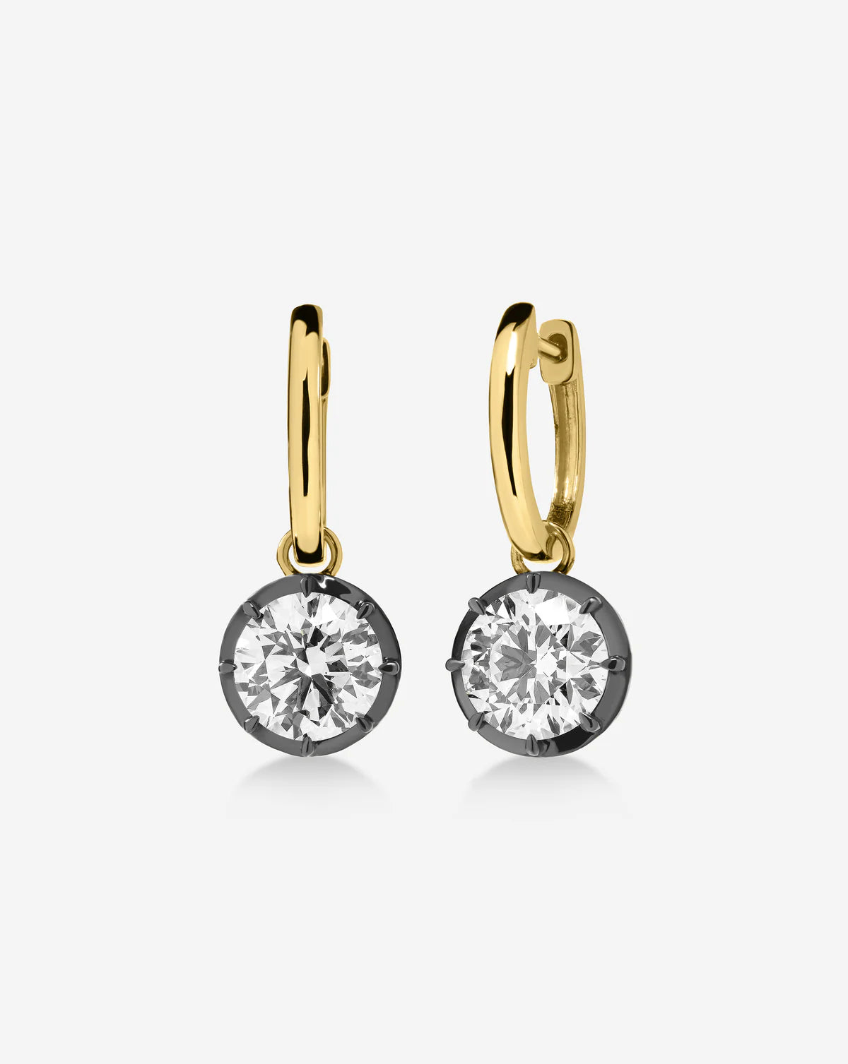 Georgian Earring in Black Rhodium - 3 carat