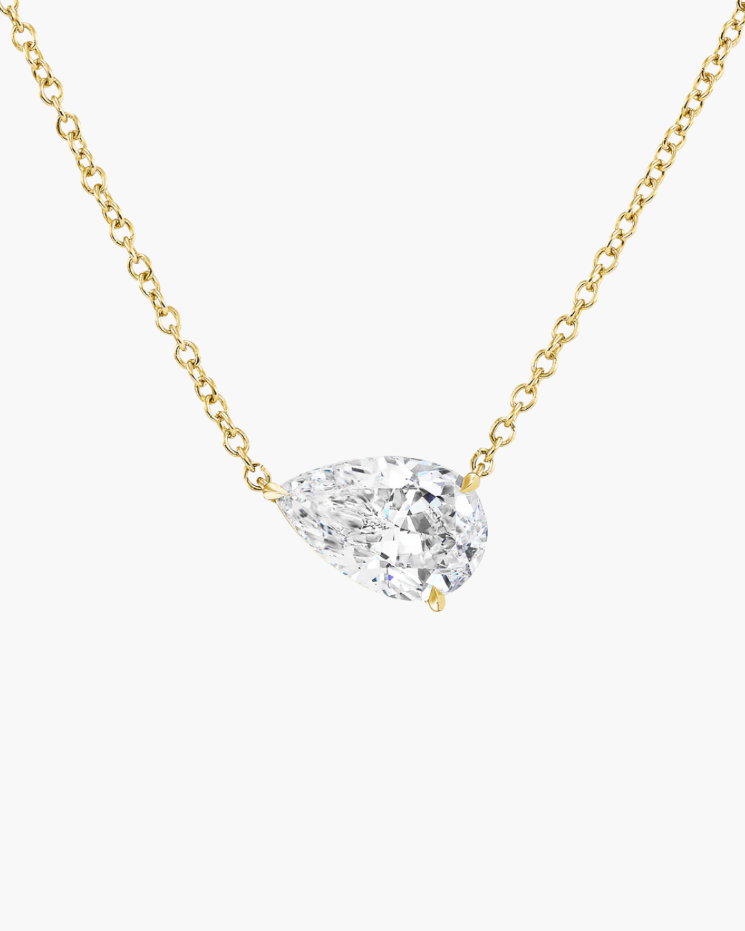 Pear Diamond Necklace