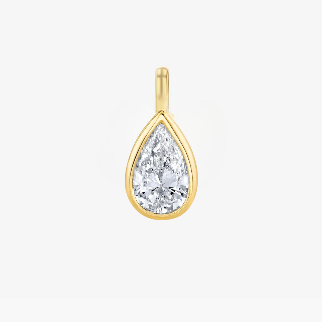 Signature Pear Bezel Diamond Pendant