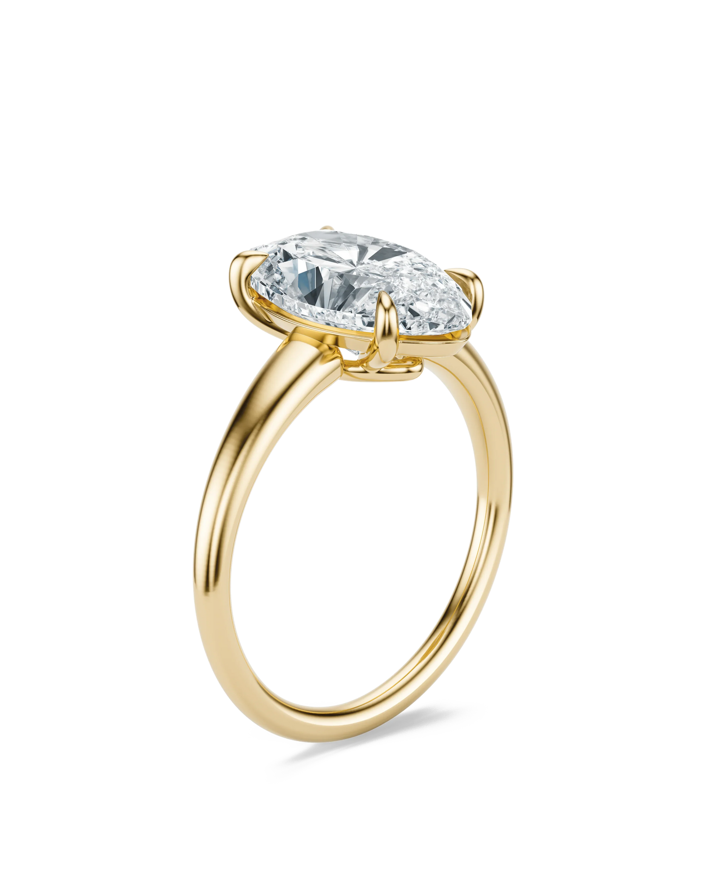 Moval Lab Diamond Engagement Ring