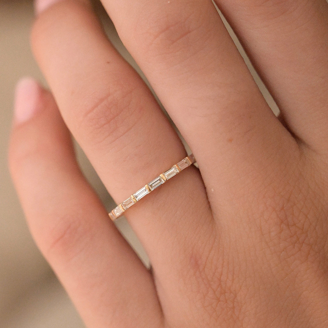 Baguette Diamond Wedding Band
