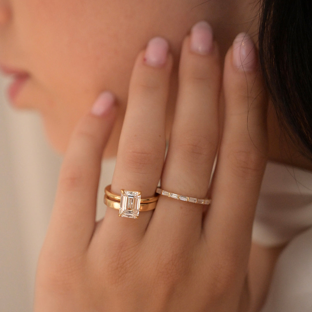 Baguette Diamond Wedding Band