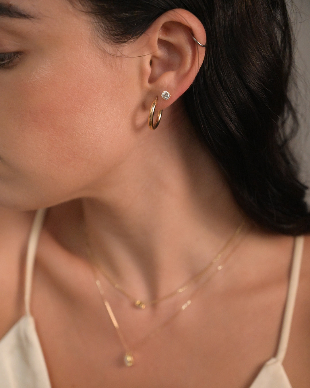 Classic Gold Hoops
