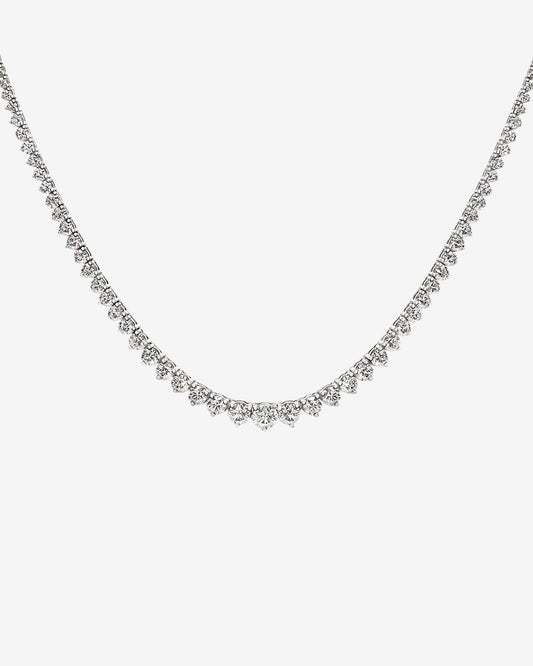 Graduated Tennis Necklace Moissanite - 5 Carat
