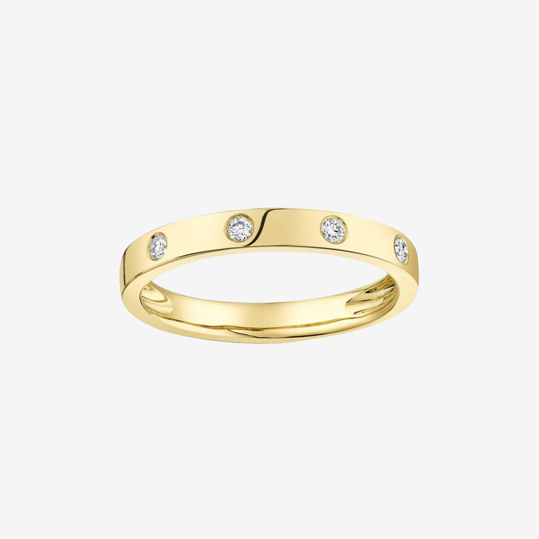 Inlay Diamond Ring