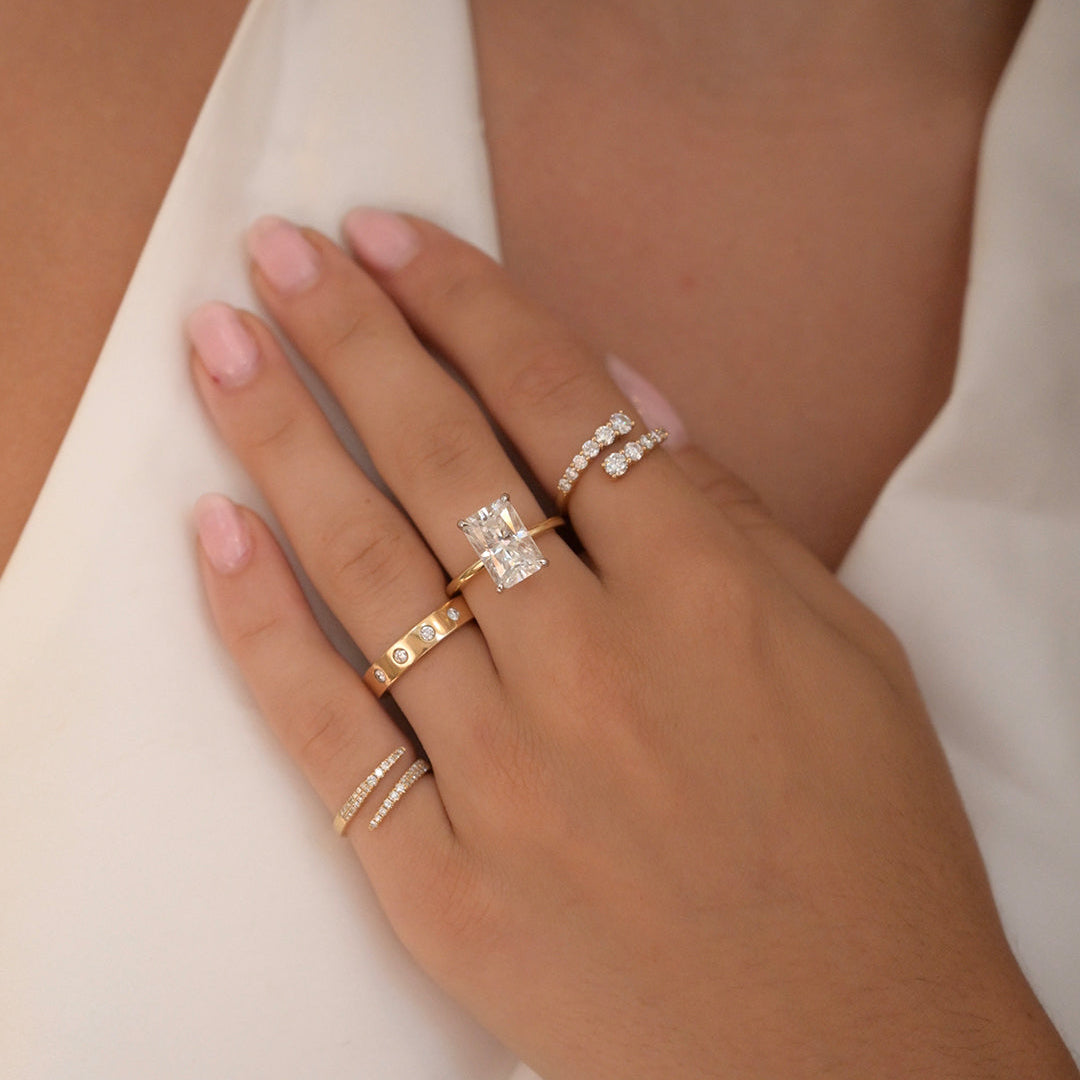 Diamond Pinky Ring