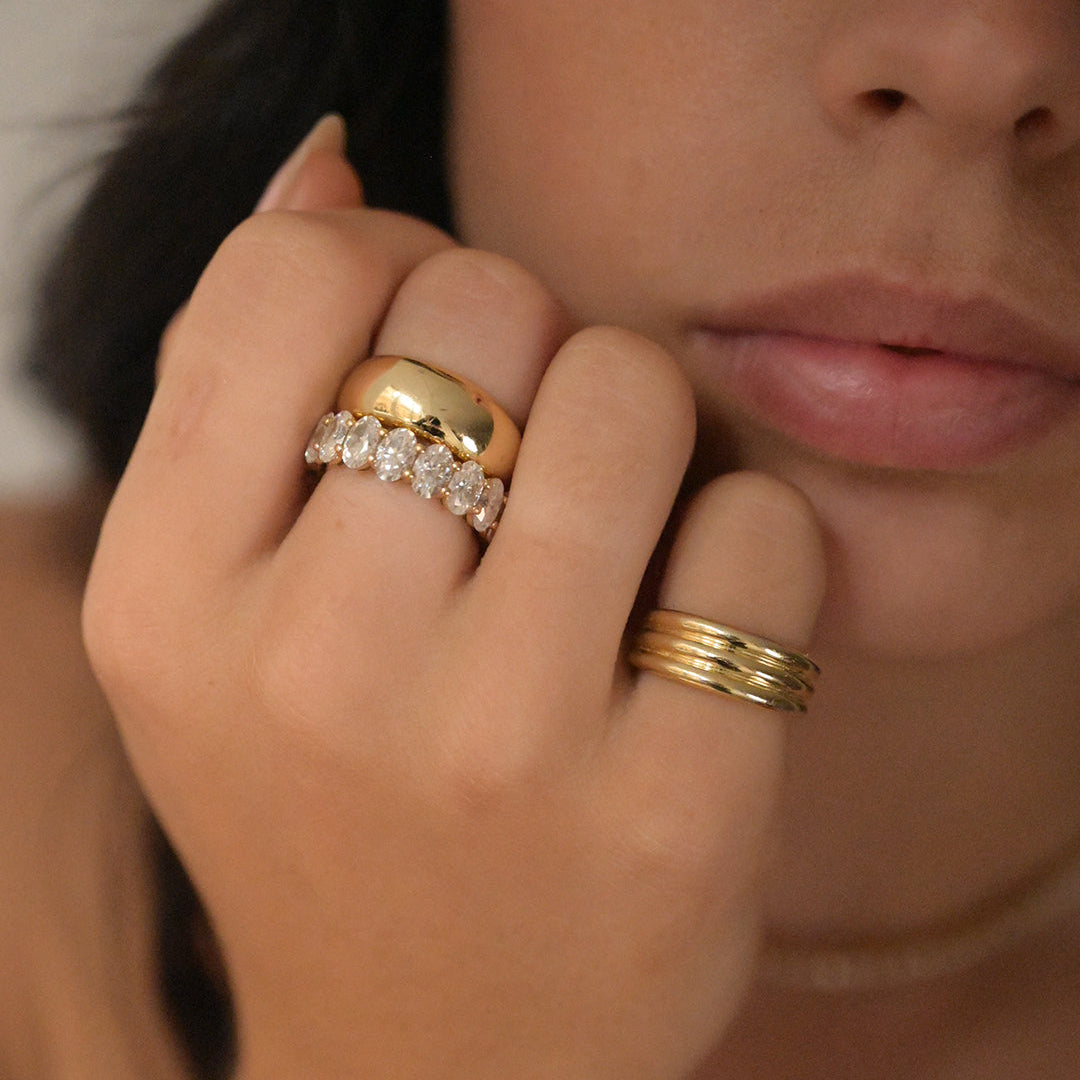 Oval Diamond Eternity Band - 3 carat