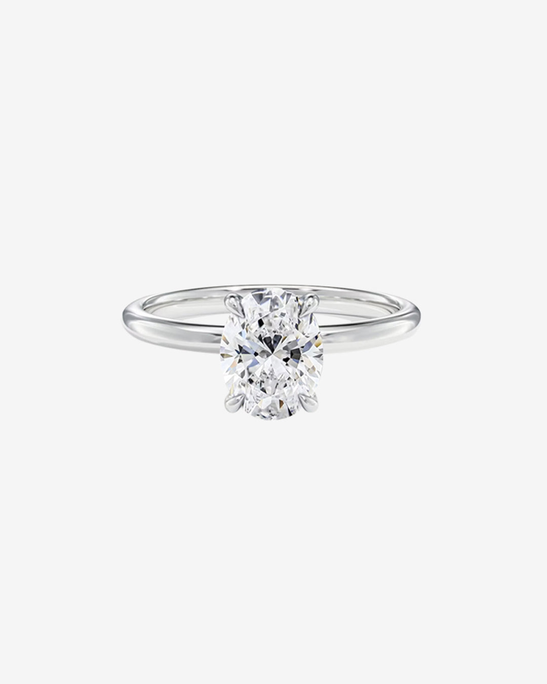 Oval Lab Diamond Engagement Ring