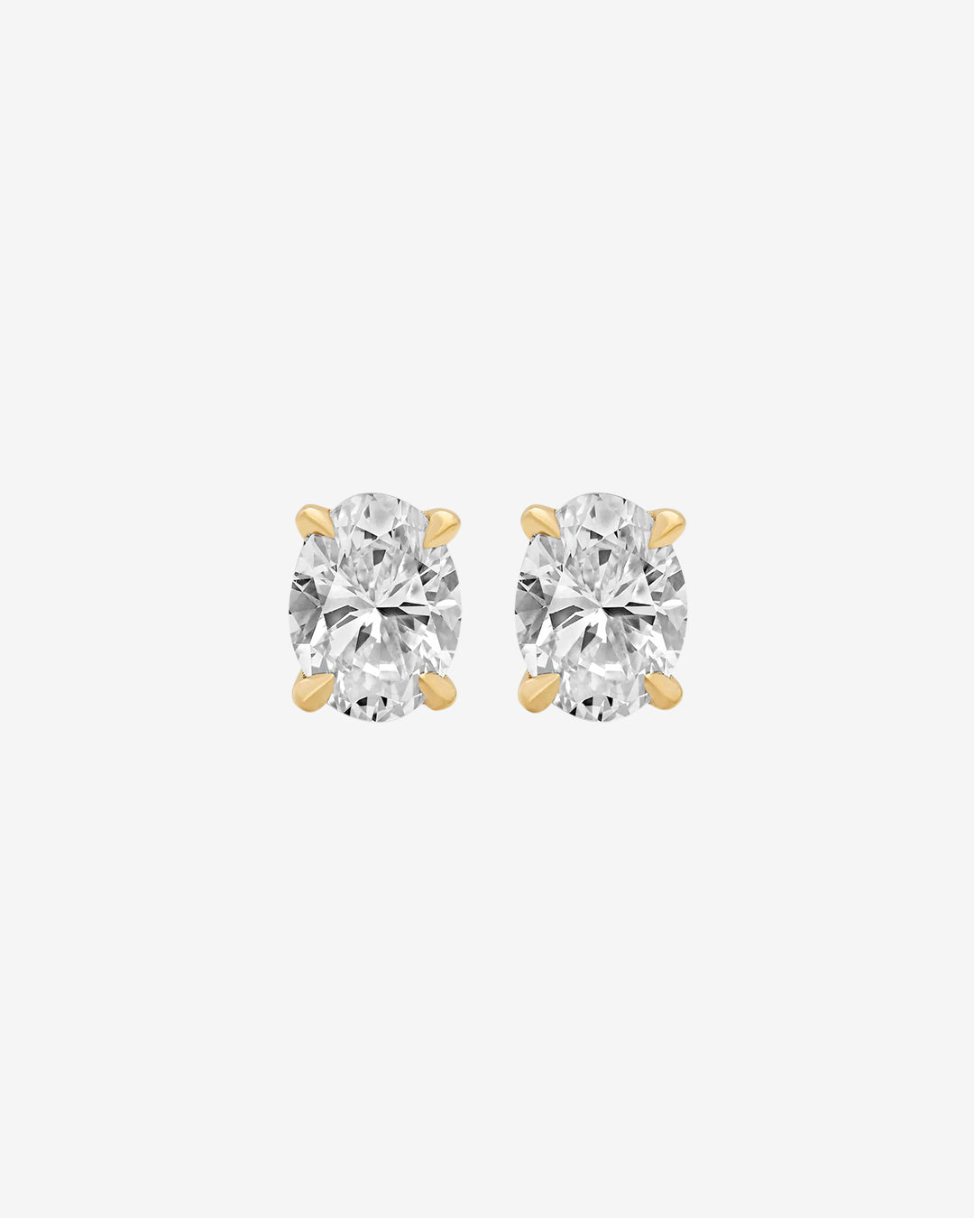 Oval Diamond Studs