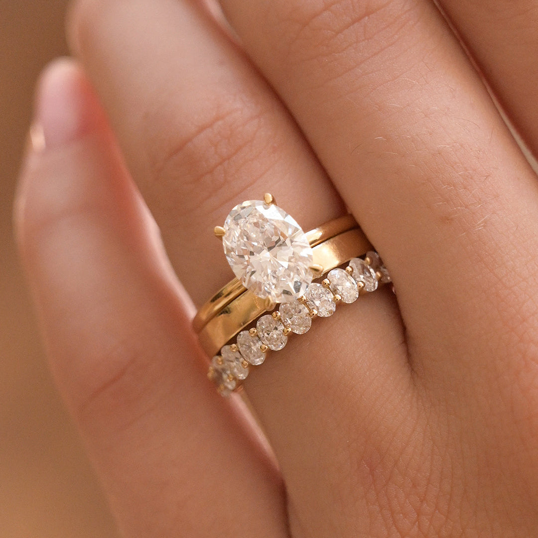 Oval Lab Diamond Eternity Ring
