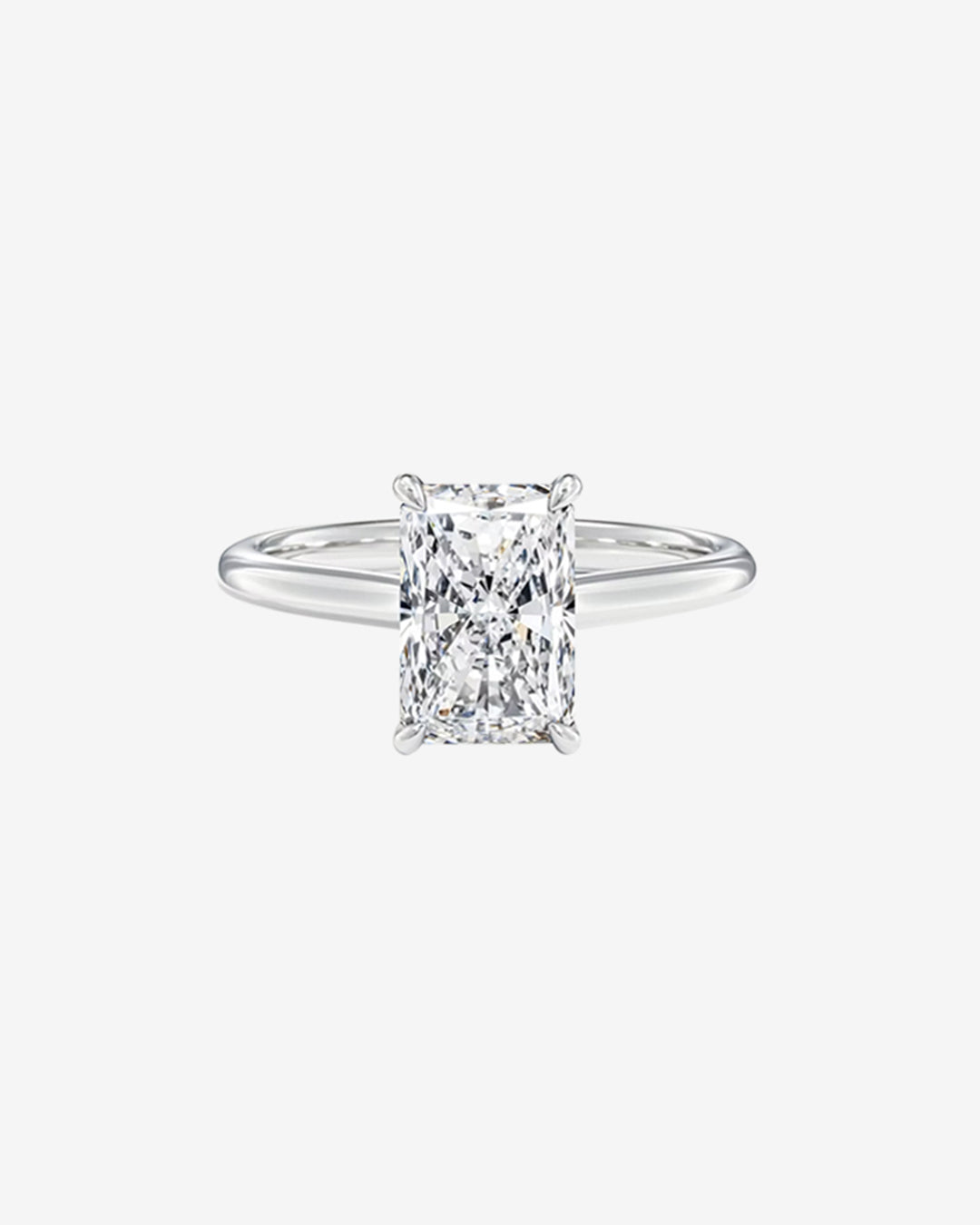 Radiant Lab Diamond Engagement Ring