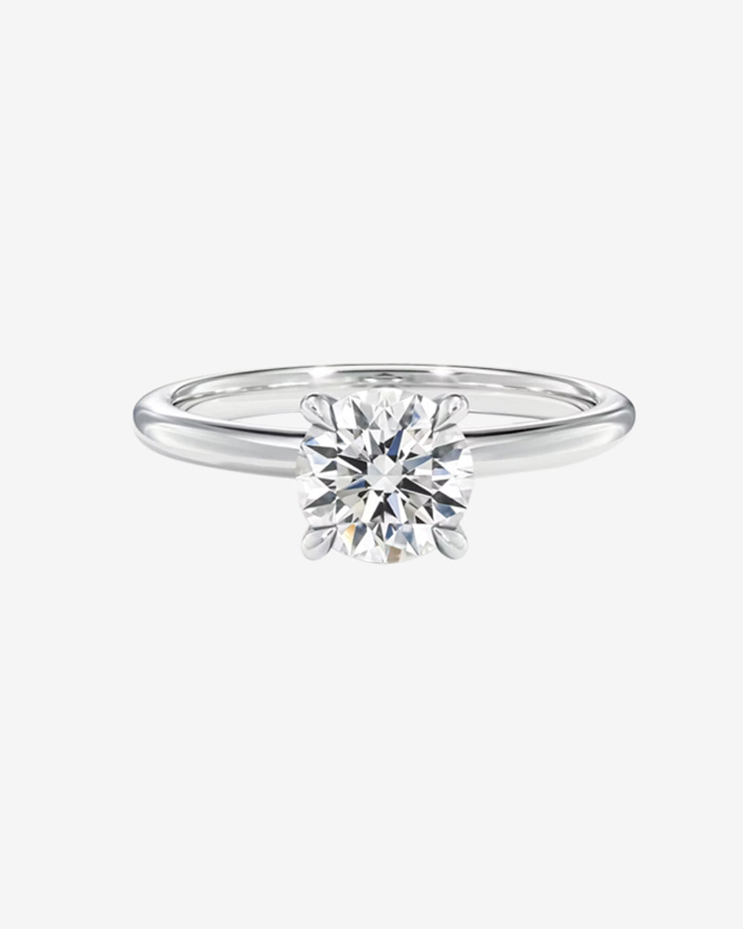 Round Lab Diamond Engagement Ring