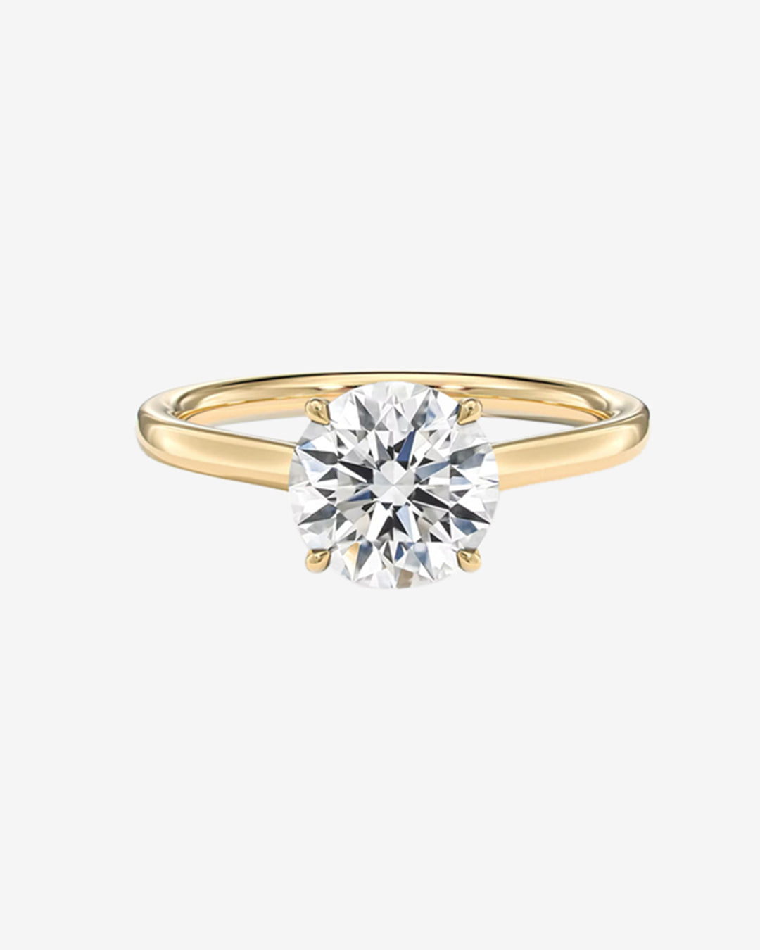 Round Lab Diamond Engagement Ring
