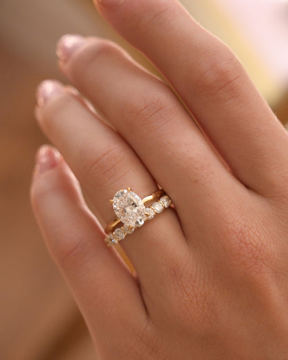 1ct Oval Lab-Grown Diamond Engagement Ring- Ready to Ship