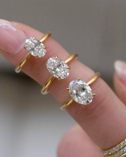 2ct Oval Lab-Grown Diamond Engagement Ring- Ready to Ship