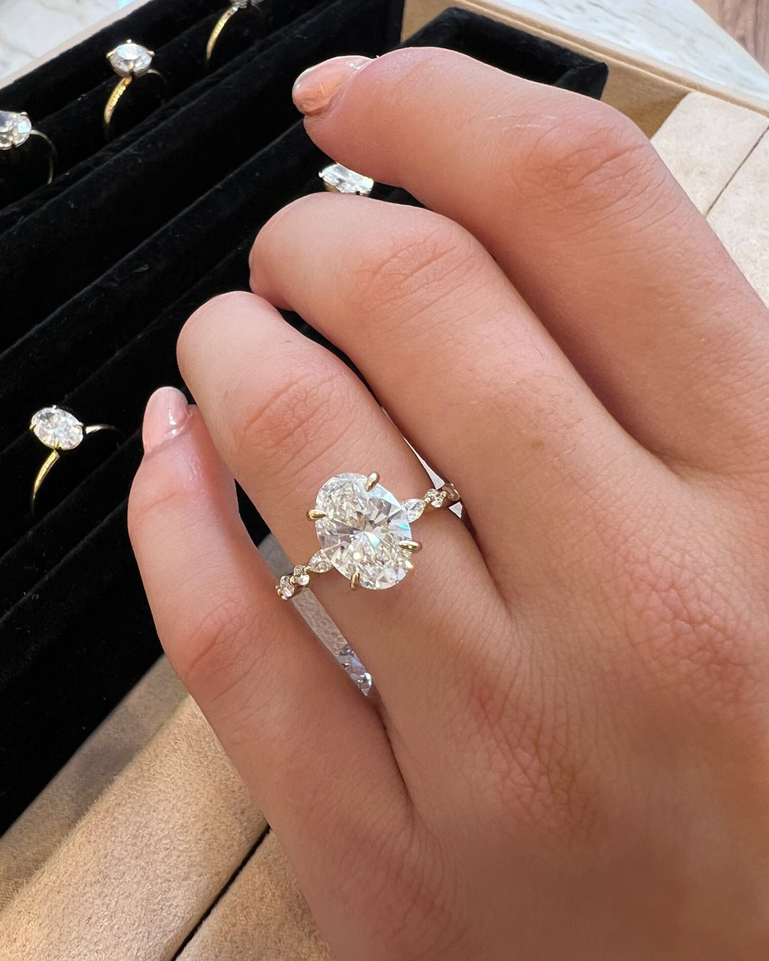 2.5ct Oval Lab-Grown Diamond Engagement Ring- Ready to Ship