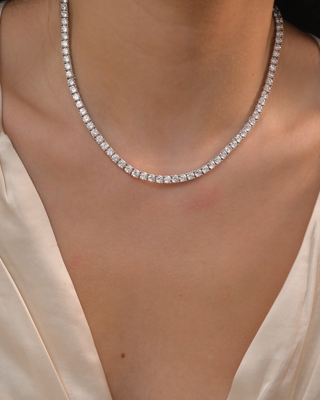 Tennis Necklace - Moissanite