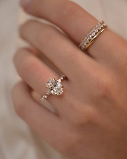 2.5ct Oval Lab-Grown Diamond Engagement Ring- Ready to Ship
