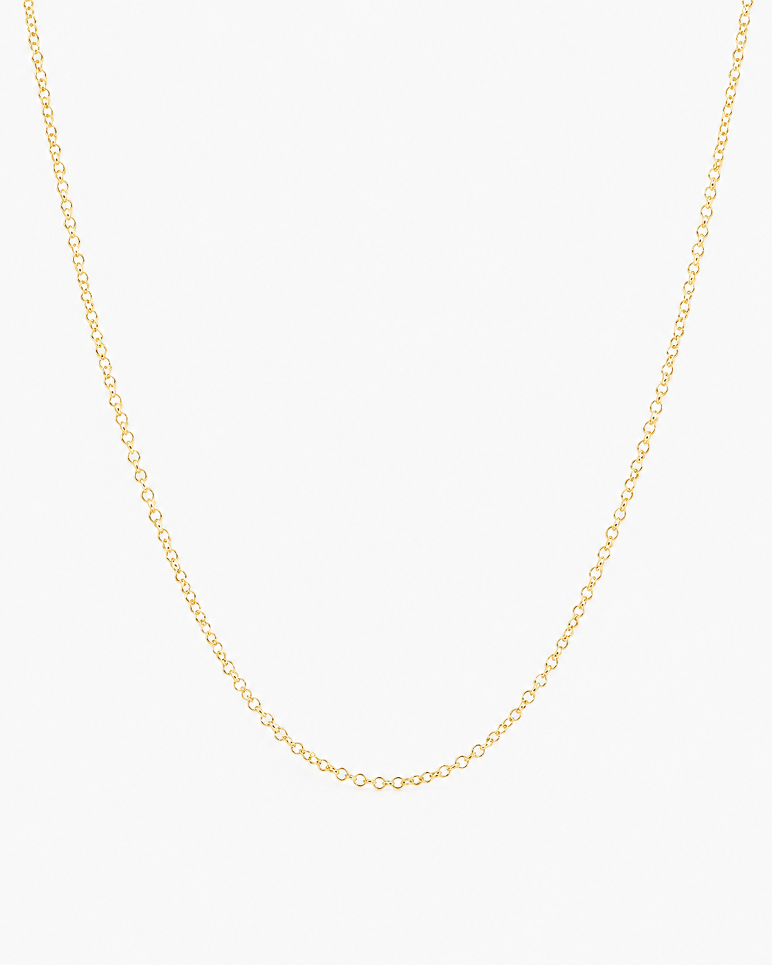 Classic gold cable chain necklace