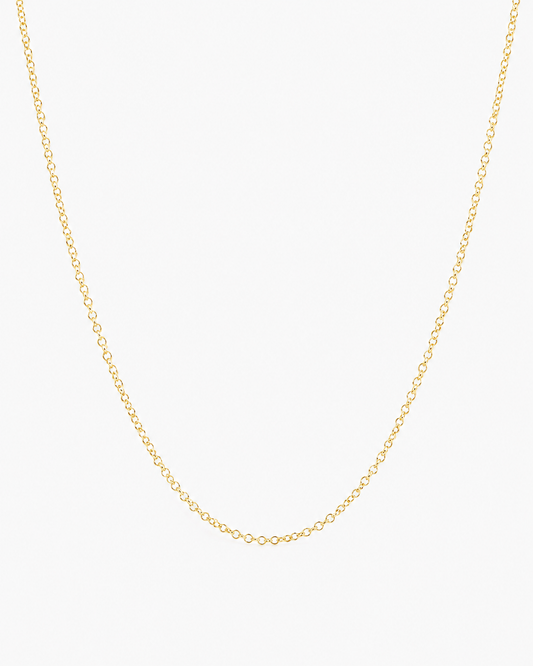 Classic gold cable chain necklace