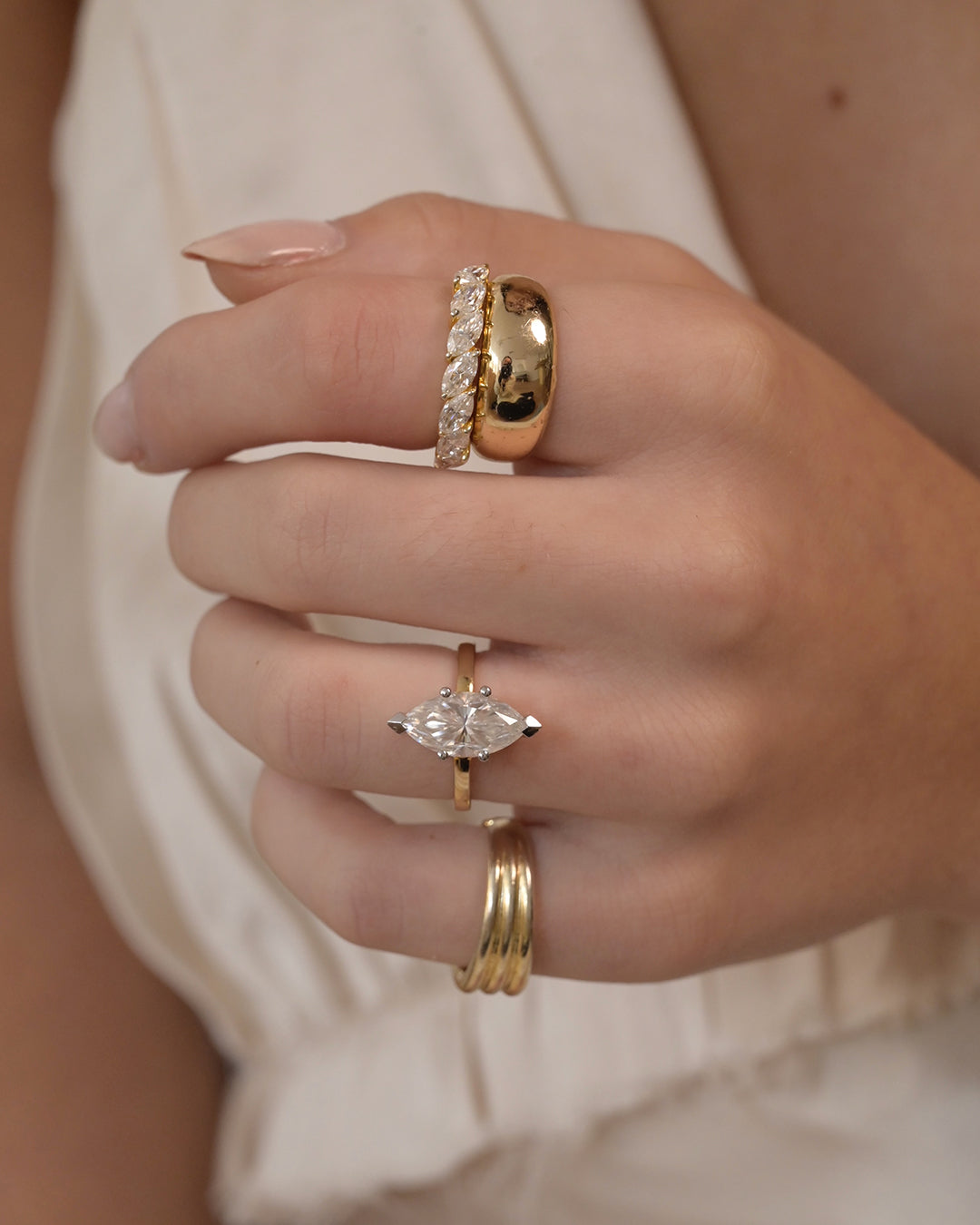 Marquise Eternity Ring Diamond
