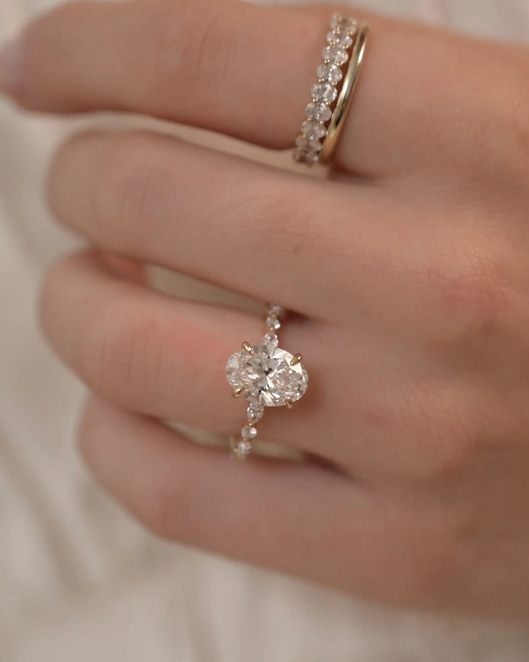 2.5ct Oval Lab-Grown Diamond Engagement Ring- Ready to Ship