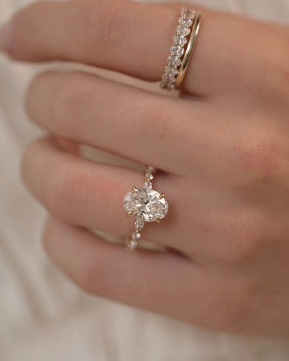 2.5ct Oval Lab-Grown Diamond Engagement Ring- Ready to Ship
