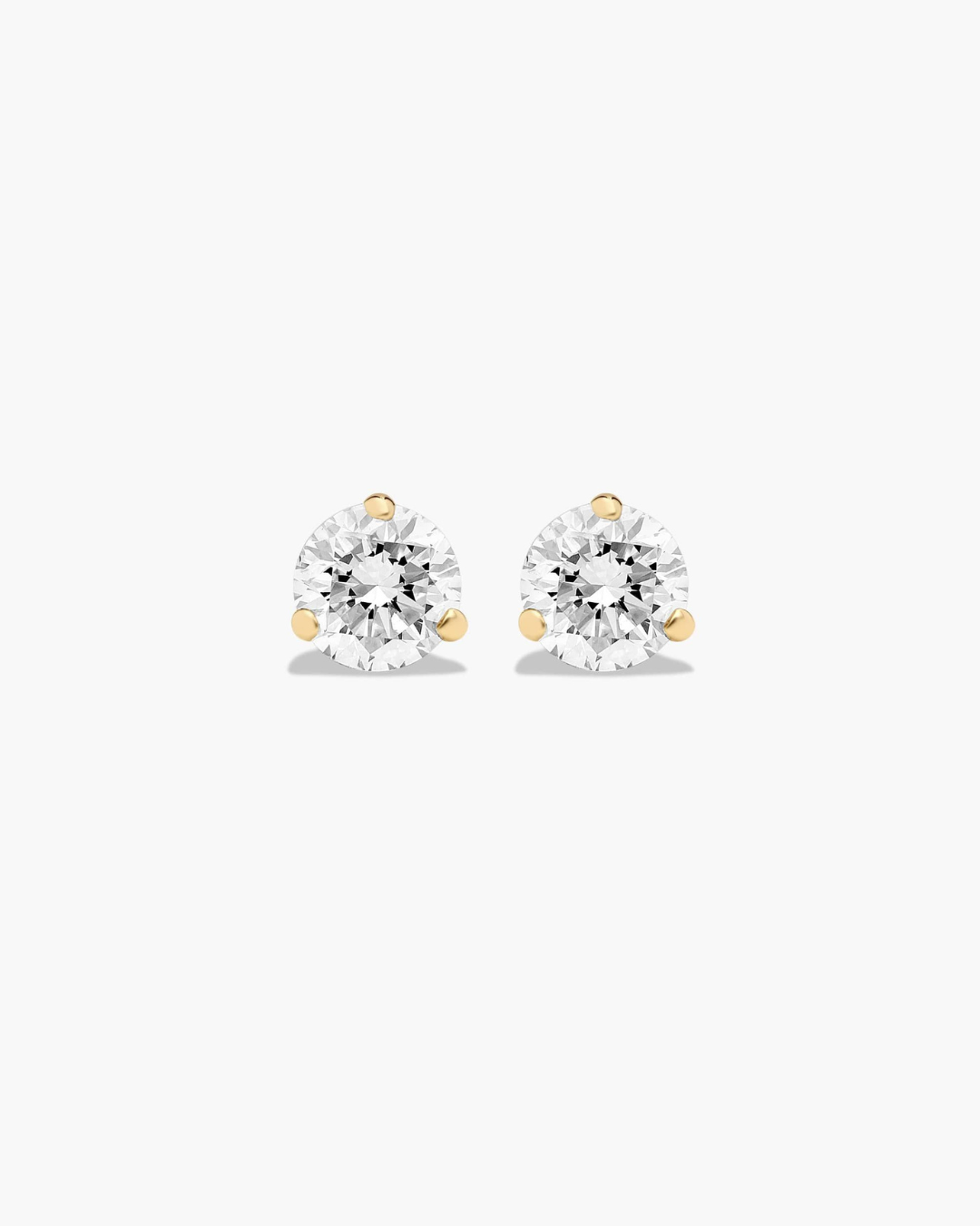 Round Lab-Grown Diamond Stud Earrings
