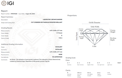 1.19 Carat Radiant Diamond