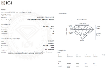 1.11 Carat Radiant Diamond