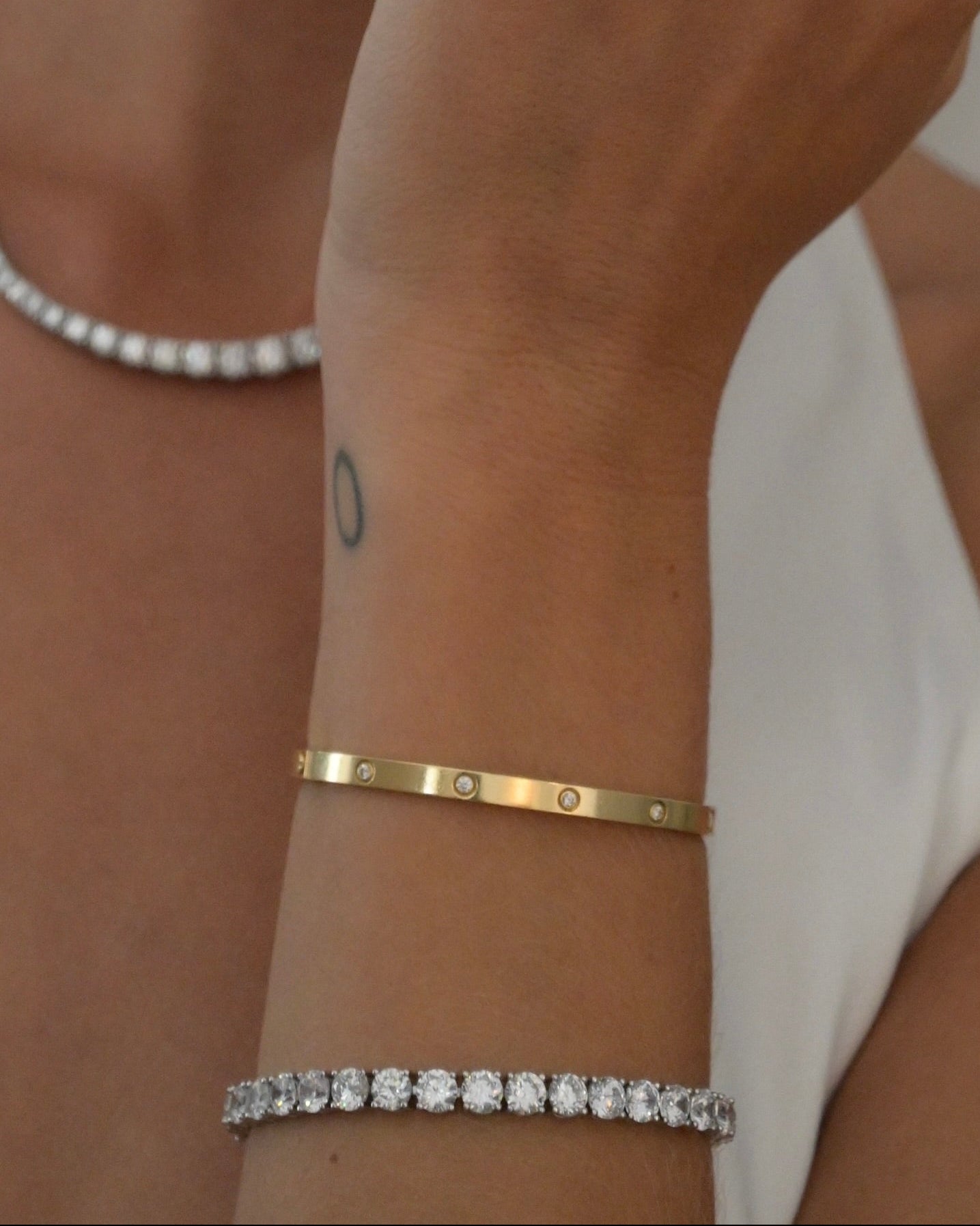 Diamond Bangle Gold - Lab Grown