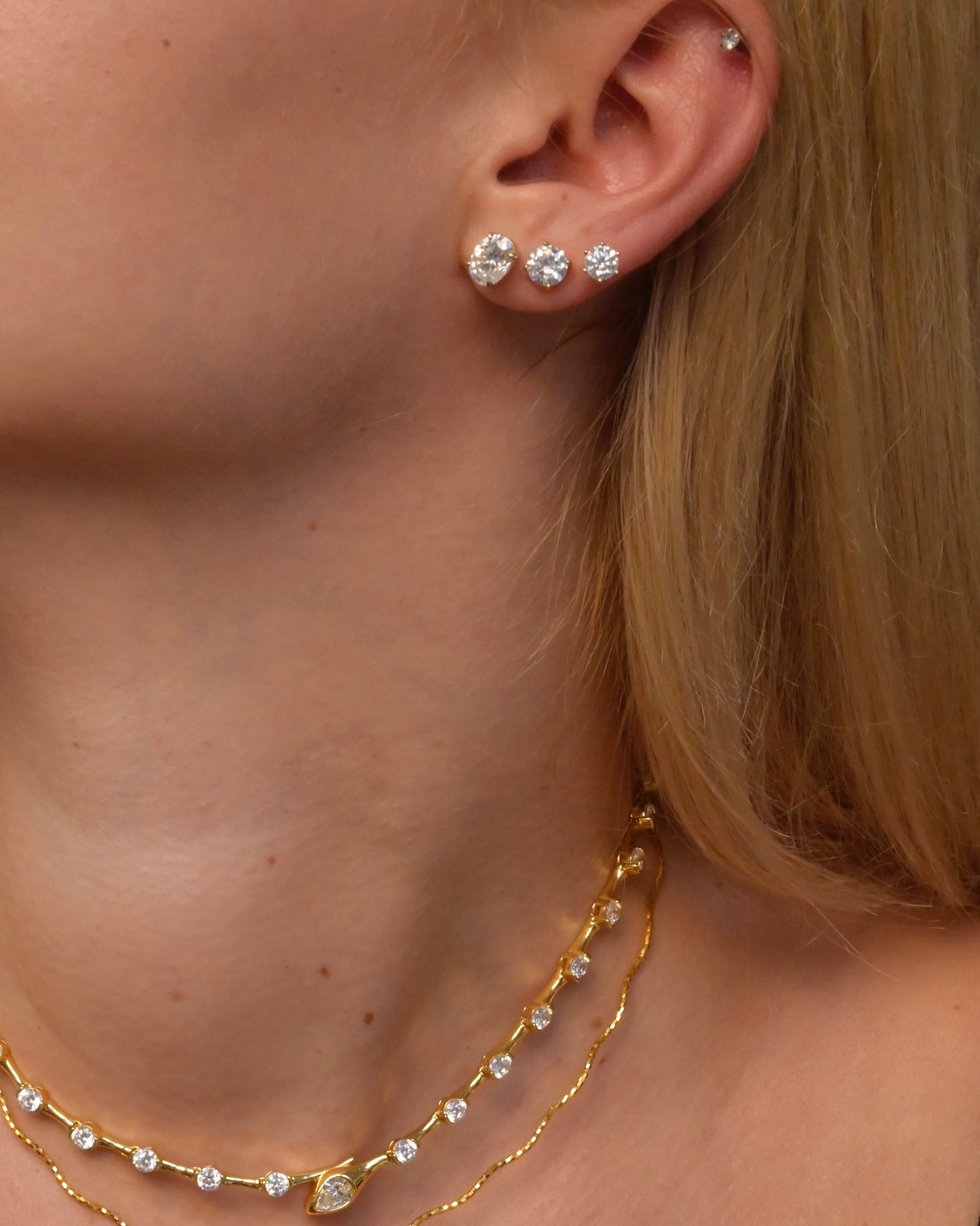 Oval Lab-Grown Diamond Stud Earrings