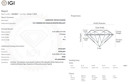 1.16 Carat Radiant Diamond