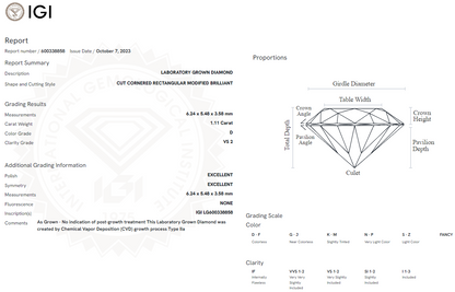 1.11 Carat Radiant Diamond