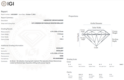 1.18 Carat Radiant Diamond