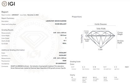 1.08 Carat Round Diamond