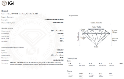 1.09 Carat Round Diamond