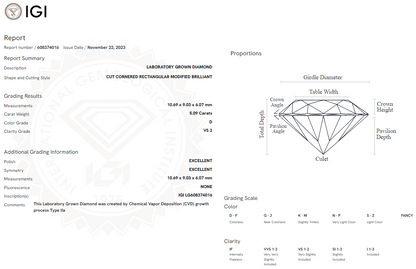 5.09 Carat Radiant Diamond