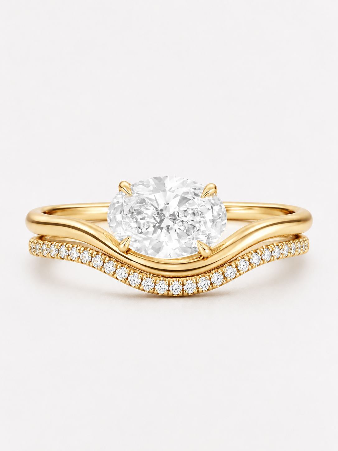 Pave Wave Pinky Band - Silkhour