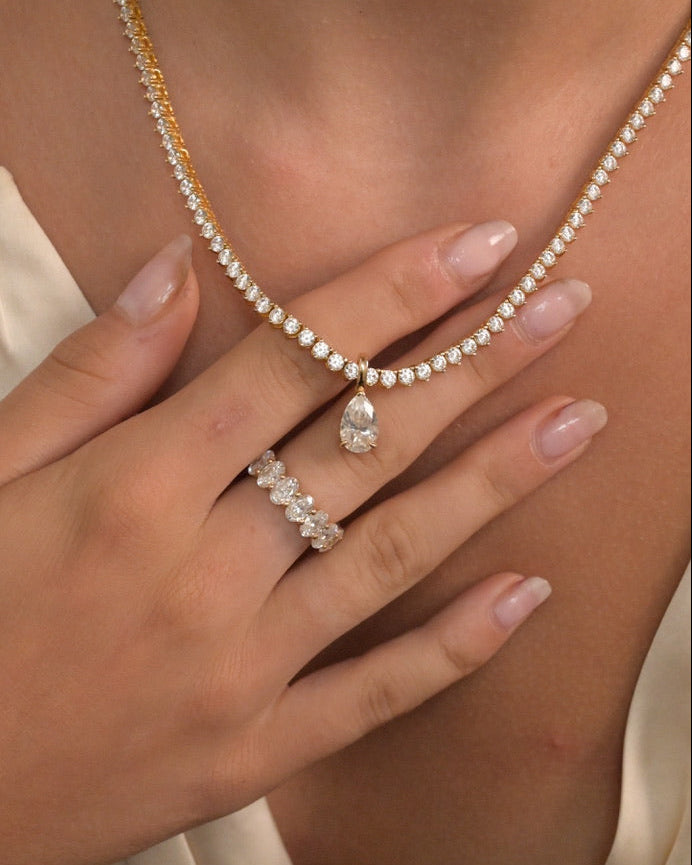 Tennis Necklace - Moissanite
