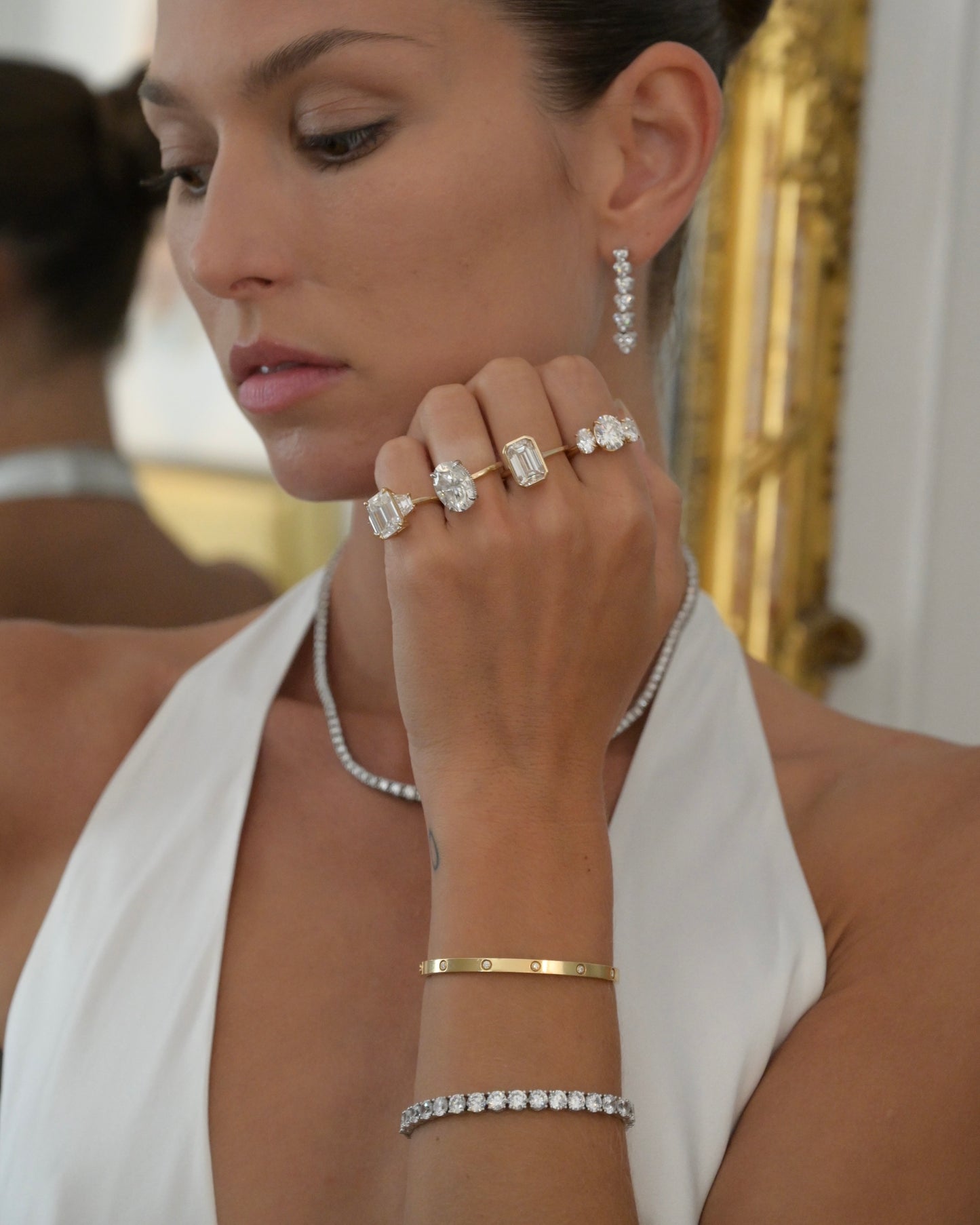 Diamond Bangle Gold - Lab Grown